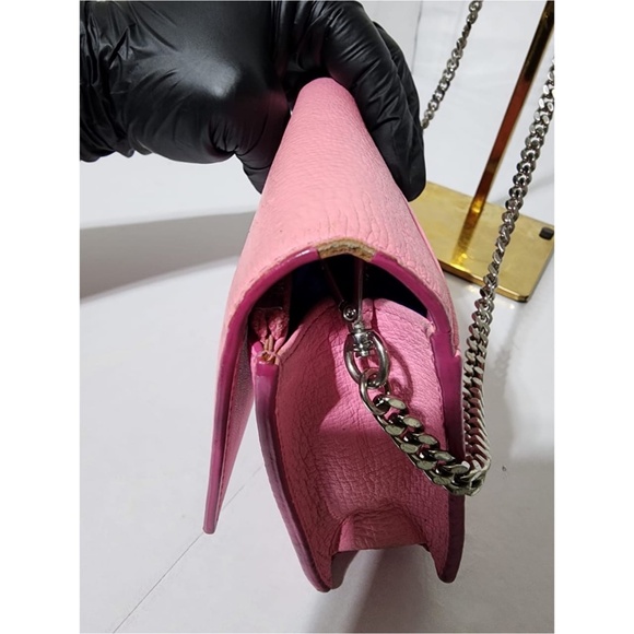 Authentic MCM Calfskin Leather Crossbody Bag Pink - Picture 13 of 16